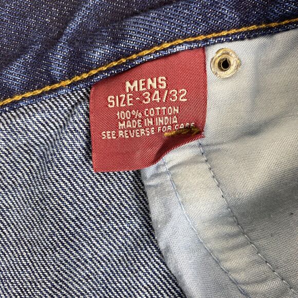 Blue Ridge Sports Workwear Denim Jeans Men's Size 34 x 32 Dark Wash - Picture 7 of 7